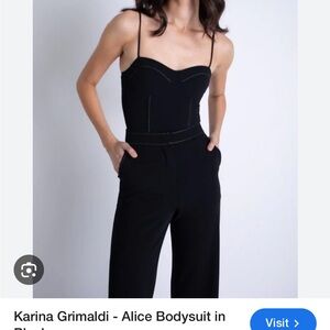 Karina Grimaldi Black Jumpsuit